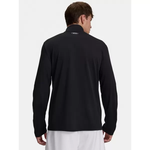  Pánské triko UNDER ARMOUR UA TECH TAPING 1/2 ZIP 6012357-001 ČERNÁ 