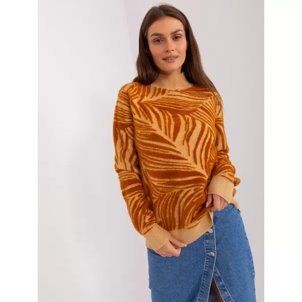  Dámský svetr WOOL FASHION ITALIA AT-SW-2357.96 CAMEL 