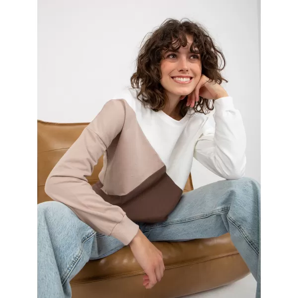 Dámská mikina RELEVANCE RV-BL-8463.41P WHITE/BROWN 