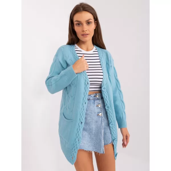  Dámský svetr WOOL FASHION ITALIA AT-SW-2241.36P LIGHT BLUE 