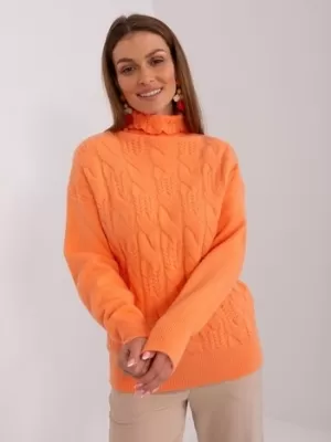 Dámský svetr WOOL FASHION ITALIA AT-SW-23401.97P BRIGHT ORANGE