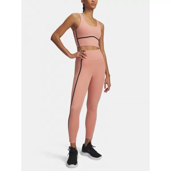  Dámské legíny UNDER ARMOUR MERIDIAN PIPED ANKLE LEG 6005411-696 RŮŽOVÁ 