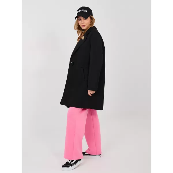  Dámský kabát RUE PARIS IT-PL-FL8153-1.06 BLACK 