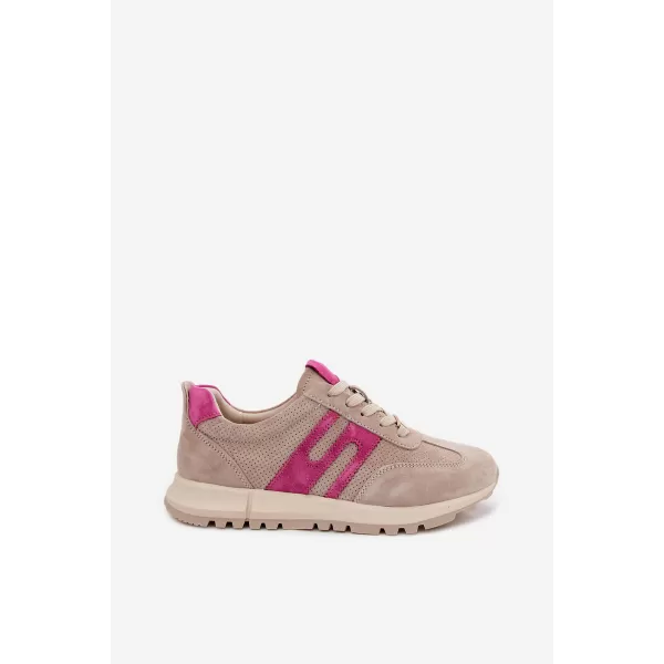 Dámské tenisky BOTO GD-XW-1054 BEIGE/FUCHSIA 