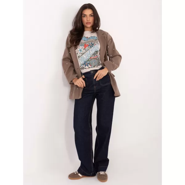  Dámské sako ITALY MODA IT-MA-18365.97 DARK BEIGE 
