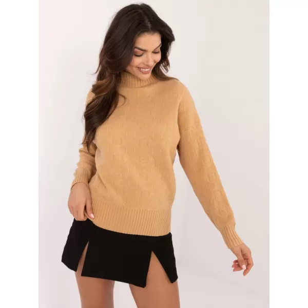  Dámský svetr WOOL FASHION ITALIA AT-SW-2339.54 CAMEL 