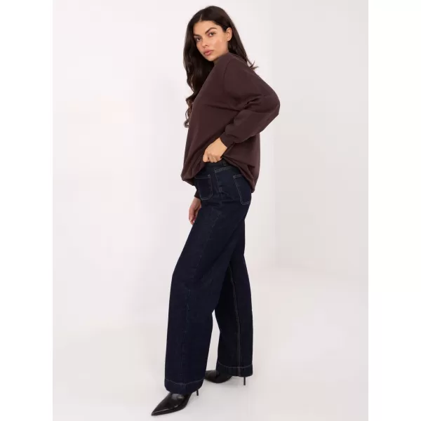  Dámská mikina BASIC FEEL GOOD RV-BL-5185.70P DARK BROWN 