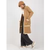 Dámský svetr RUE PARIS LC-SW-0340.42P DARK BEIGE