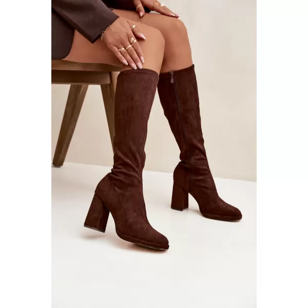  Dámské kozačky BOTO NN634 BROWN 