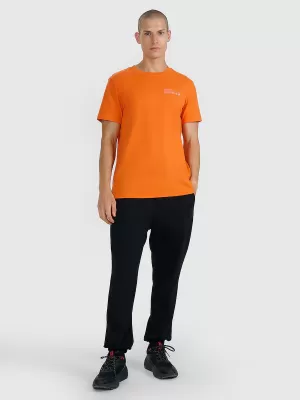 Pánské triko 4F 4FWAW25TTSHM2372 ORANGE