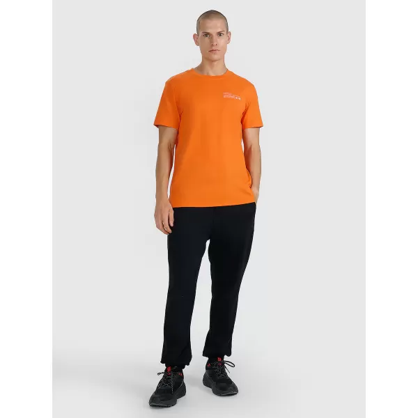  Pánské triko 4F 4FWAW25TTSHM2372 ORANGE 