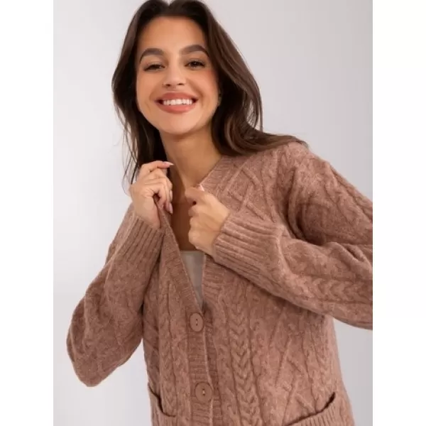  Dámský svetr WOOL FASHION ITALIA AT-SW-2358.31 LIGHT BROWN 