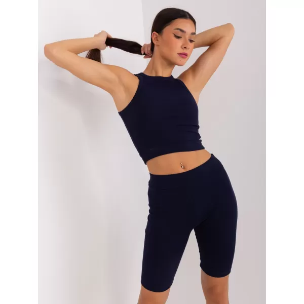  Dámský 3-dílný set MY RED LIPS EM-KMPL-828.14 WHITE-NAVY 