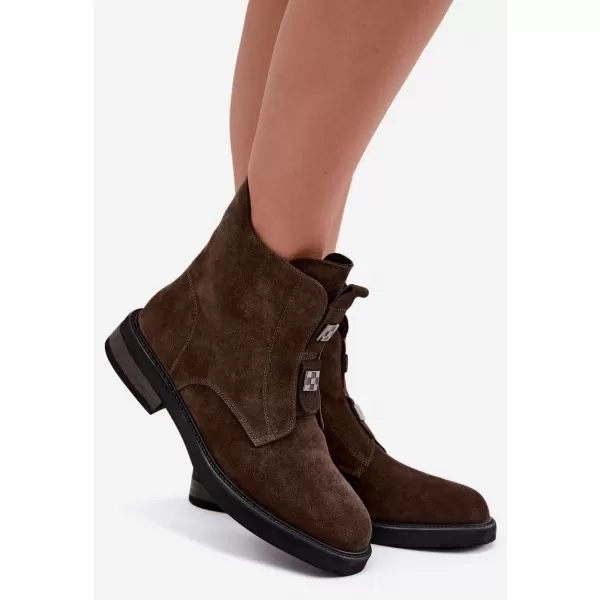  Dámské boty D&A CR62-3334 KHAKI 