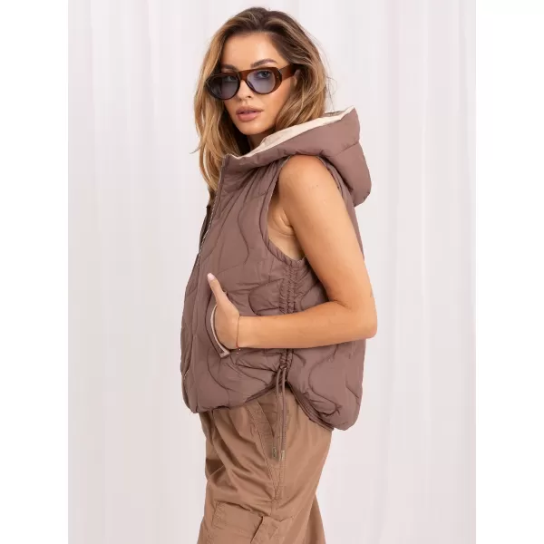  Dámská vesta FACTORY PRICE MBM-KZ-2302.27 BROWN 