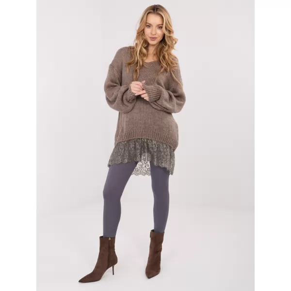  Dámský svetr FACTORY PRICE IN-SW-33681.05P DARK BEIGE 