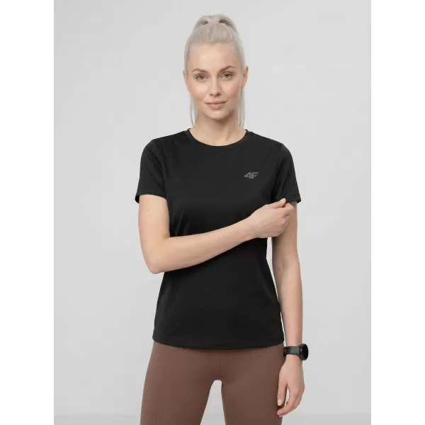  Dámské triko 4F 4FWMM00TTSHF3308 DEEP BLACK 