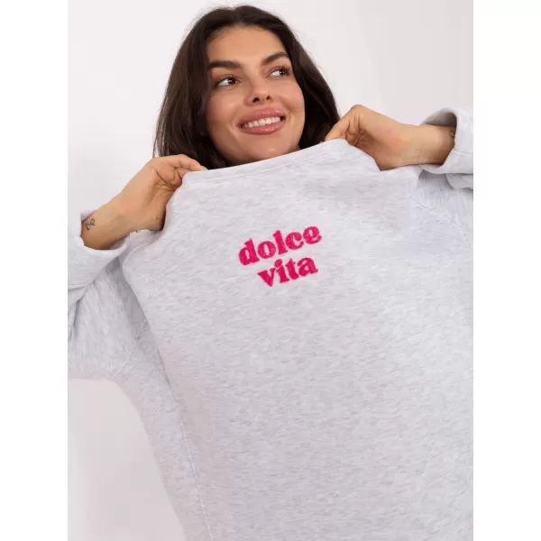  Dámská mikina FACTORY PRICE MJ-BL-H2525.66 LIGHT GREY 