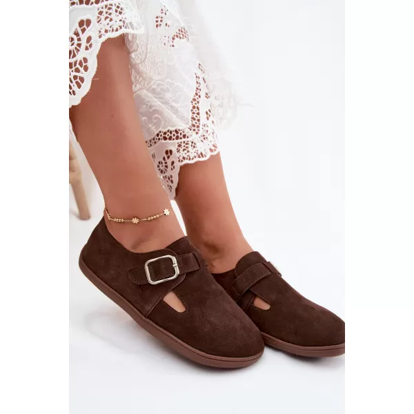  Dámské polobotky BOTO JH578 BROWN 