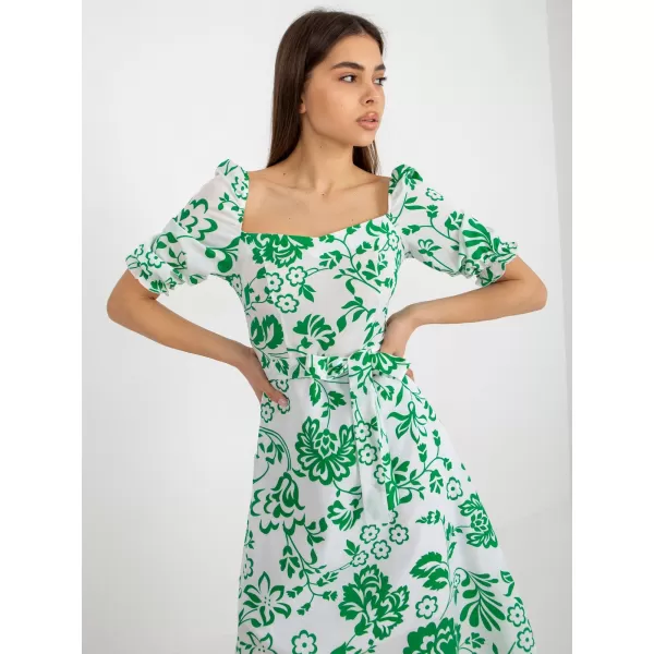  Dámské šaty LAKERTA LK-SK-508944.45P WHITE-GREEN 