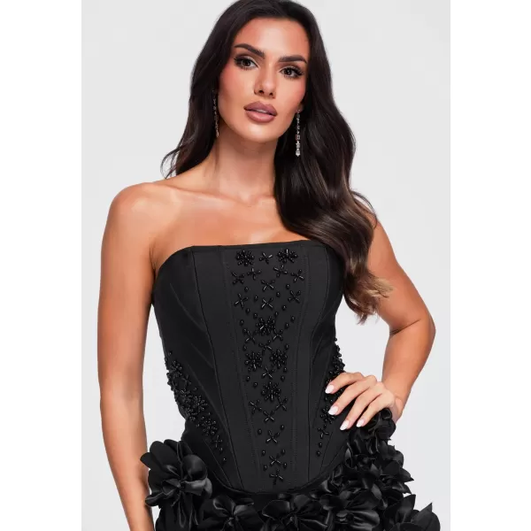  Dámské šaty LARICA LA-OM-DLR455 BLACK 