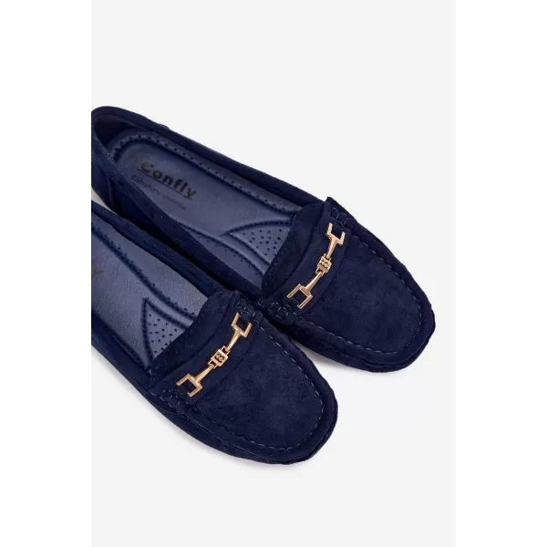  Dámské mokasíny BOTO FT247 NAVY BLUE 