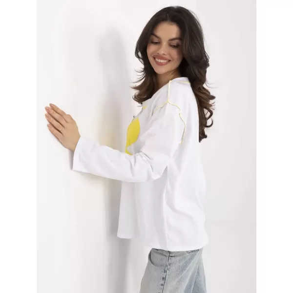  Dámská halenka ITALY MODA MI-BZ-M6169.03 WHITE-YELLOW 