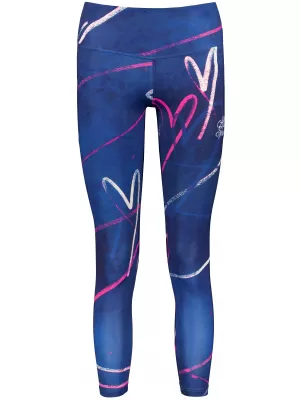Dámské dlouhé legíny premium (nové velikosti) ALTISPORT VOJ/ALW082LEG05 TMAVĚ MODRÁ
