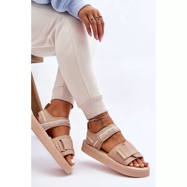  Dámské sandály BIG STAR SHOES LL274787 BEIGE 