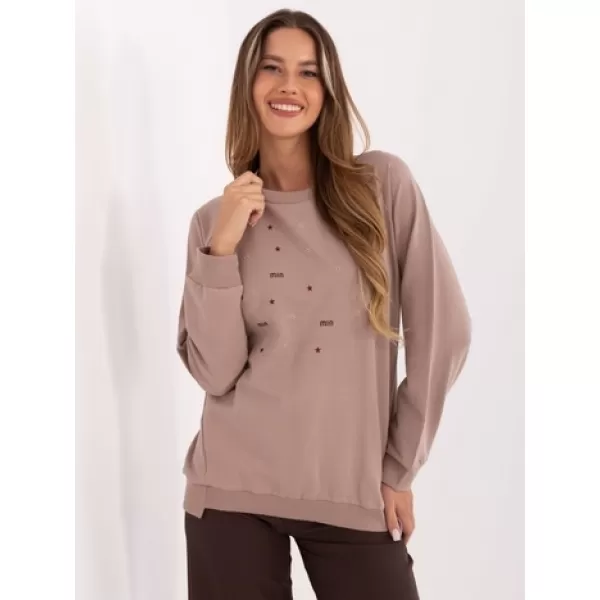 Dámská halenka RELEVANCE RV-BZ-A876.52 DARK BEIGE 