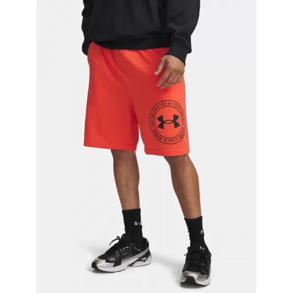  Pánské kraťasy UNDER ARMOUR RIVAL LW GRAPHIC SHORTS 6014689-690 ČERVENÁ 