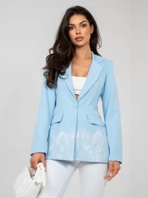 Dámská bunda FACTORY PRICE IT-MA-60128.01 LIGHT BLUE