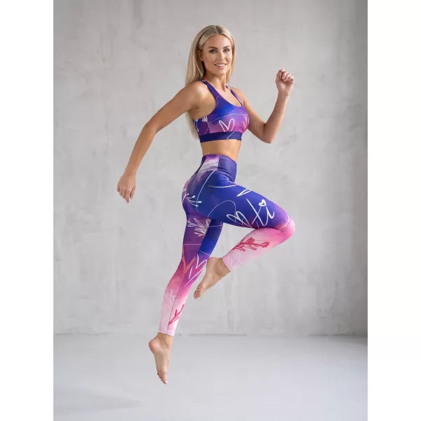  Dámské dlouhé legíny premium (nové velikosti) ALTISPORT VOJ/ALW083LEG05 FIALOVÁ 
