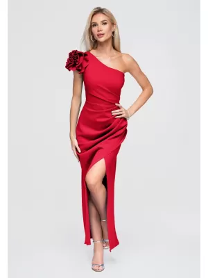 Dámské šaty LARICA LA-OM-DLR377 RED