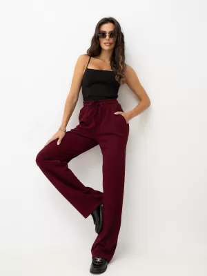 Dámské tepláky LAKERTA LK-SP-510234.95 BURGUNDY