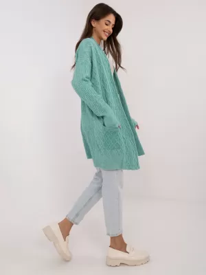 Dámský kardigan WOOL FASHION ITALIA AT-SW-2366.61 MINT