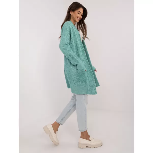  Dámský kardigan WOOL FASHION ITALIA AT-SW-2366.61 MINT 