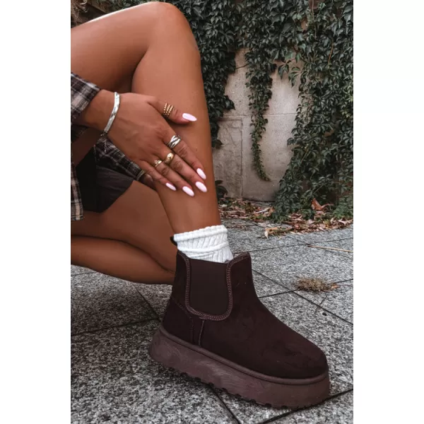  Dámské boty BIG STAR SHOES UU274174 BROWN/BEIGE SHADOWS 