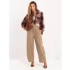 Dámské kalhoty ITALY MODA IR-SP-YV5650.46 DARK BEIGE