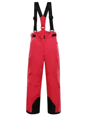 Dětské lyžařské kalhoty ALPINE PRO EDESO 3 RASPBERRY