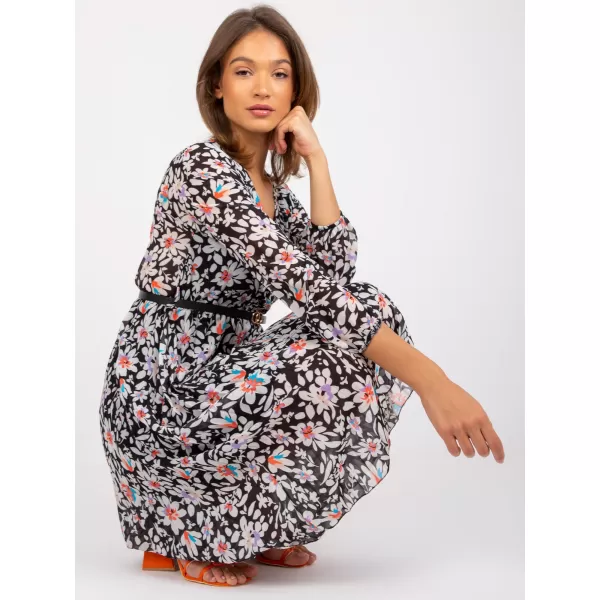  Dámské šaty ITALY MODA DHJ-SK-10536A-1.80 BLACK AND WHITE 