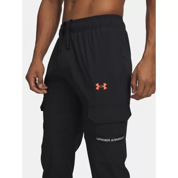  Pánské sportovní kalhoty UNDER ARMOUR TECH UTILITY WOVEN PANT 6004966-003 ČERNÁ 