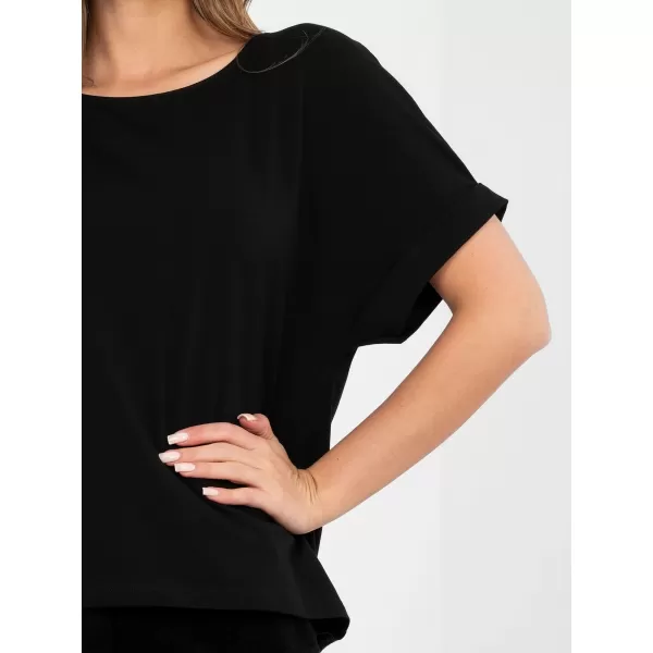  Dámské triko RUE PARIS RV-BZ-A1185.19 BLACK 