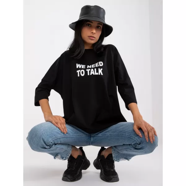  Dámská halenka RUE PARIS RV-BZ-7553.26 NOIRE 