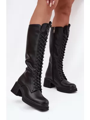 Dámské kozačky VINCEZA 66804 BLACK