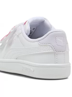 Dětské tenisky PUMA SMASH 3.0 BADGES V INF 397287-07 PUMA WHITE/MAGIC ROSE