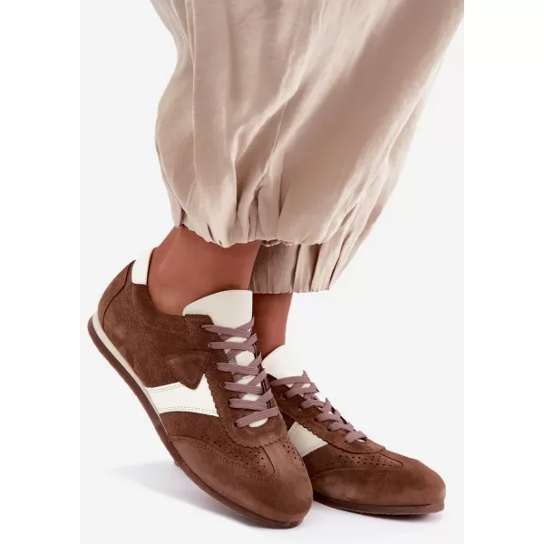  Dámské tenisky ZAZOO N1412/772/1098 MOCHA 
