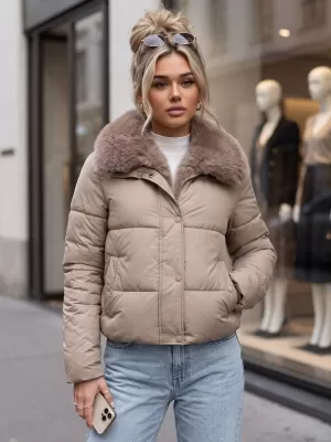 Dámská bunda DSTREET1 KARAMELOVÁ