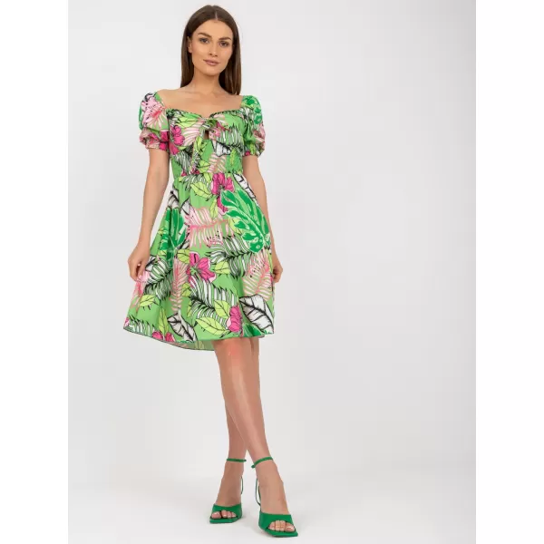  Dámské šaty ITALY MODA DHJ-SK-15836.51 BRIGHT GREEN 