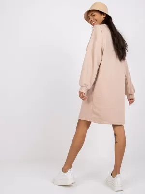 Dámské šaty EX MODA EM-SK-717.33X BEIGE